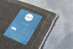 Teppich Hellgrau Blau Hochflor "Sienna" Homie Living