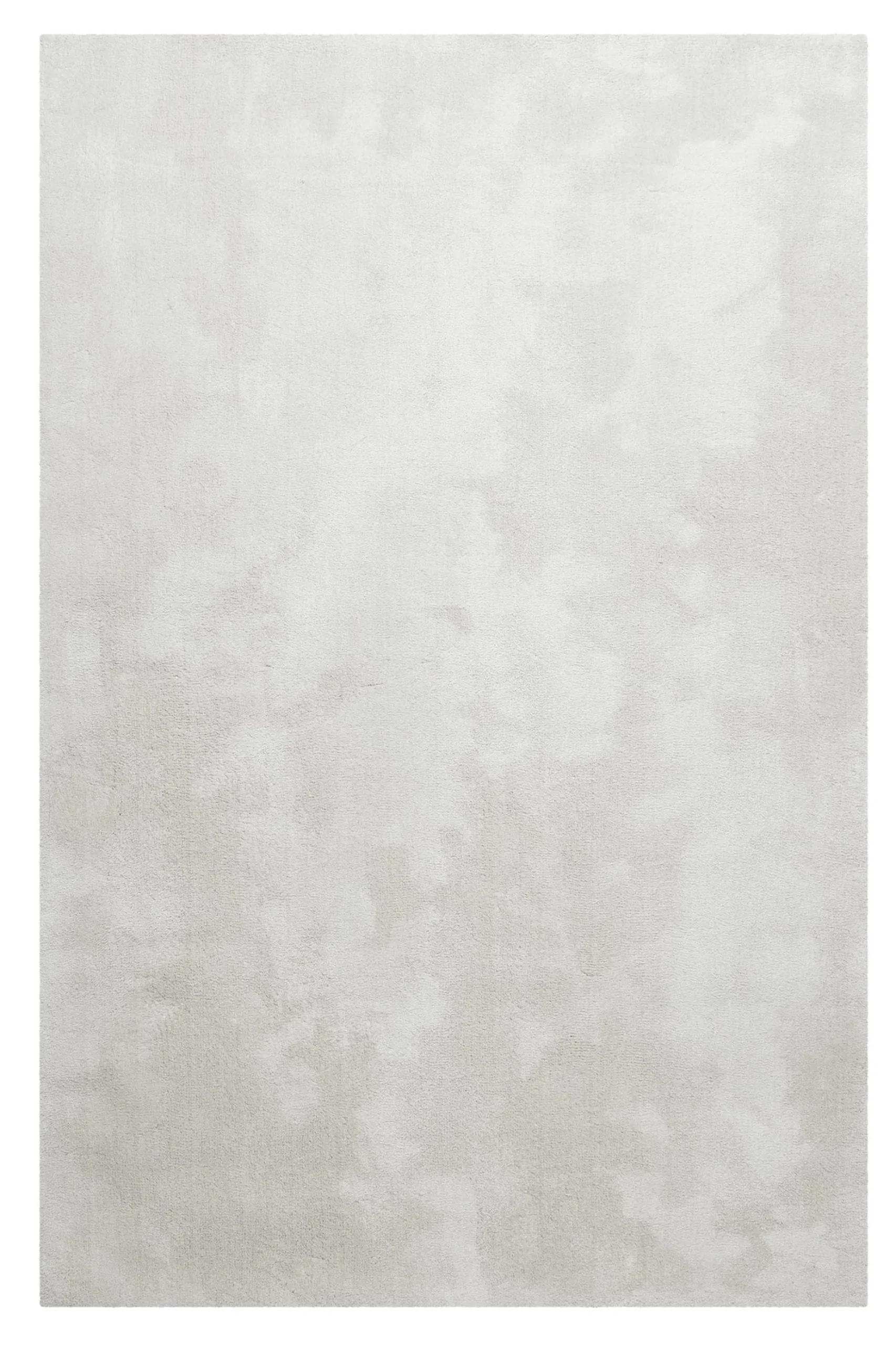 Teppich Hellgrau Creme Hochflor "Sienna" Homie Living