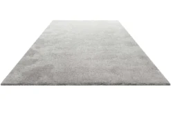 Teppich Hellgrau Creme meliert Hochflor "Pisa" Homie Living