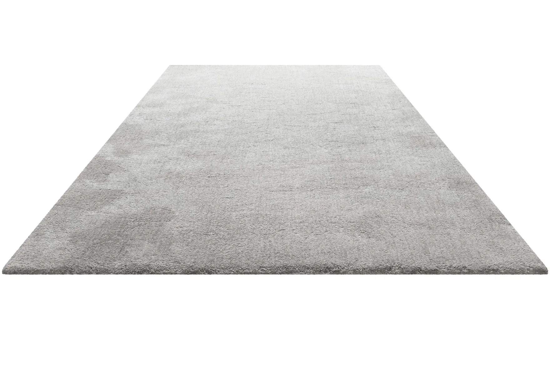 Teppich Hellgrau Creme meliert Hochflor "Pisa" Homie Living