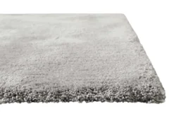 Teppich Hellgrau Creme meliert Hochflor