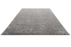 Teppich Hellgrau Hochflor 