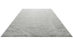 Teppich Hellgrau Hochflor