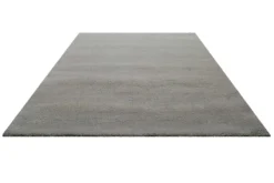 Teppich Hellgrau Kurzflor aus Wolle