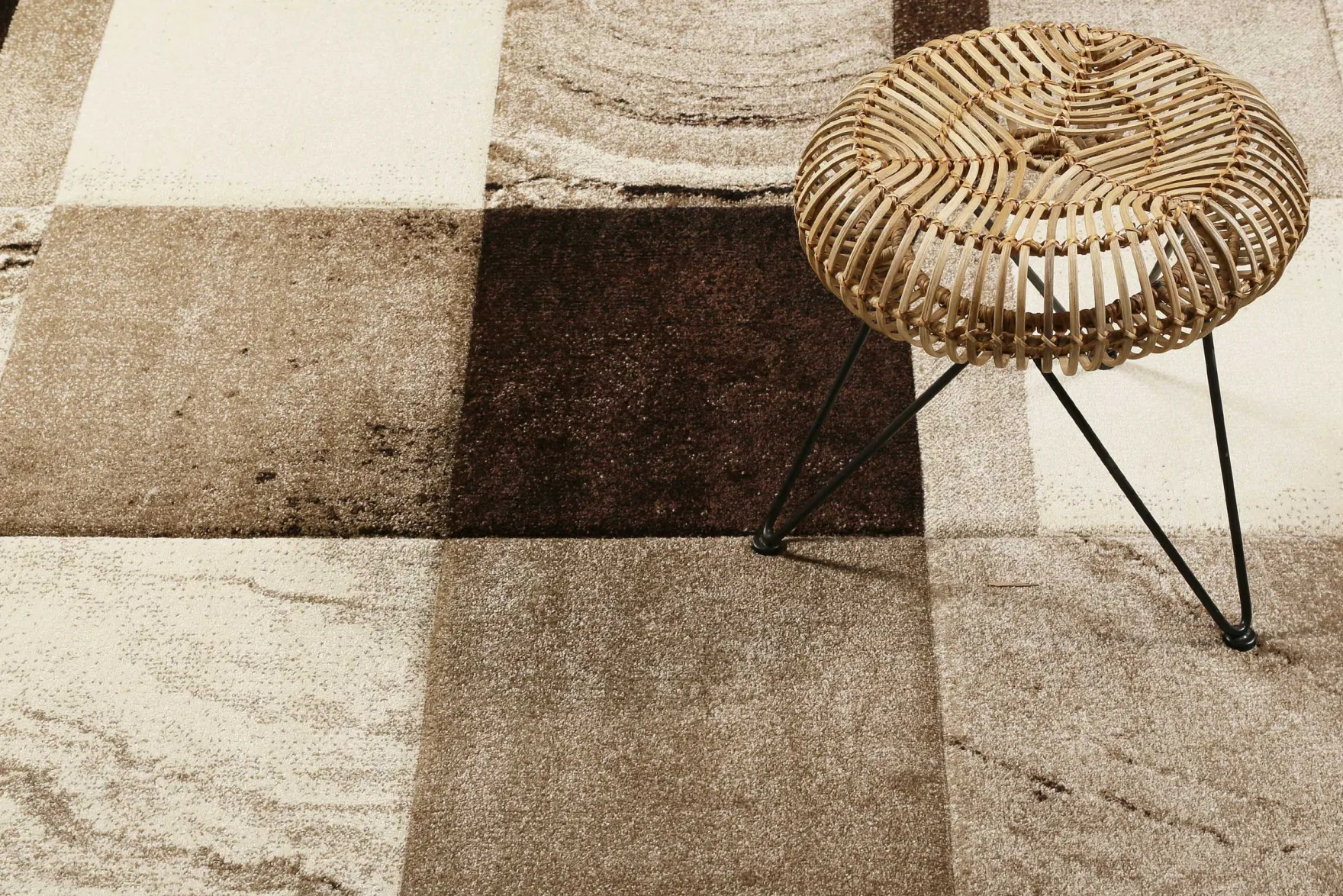 Teppich Kurzflor Beige Braun "Mirage" WECONhome