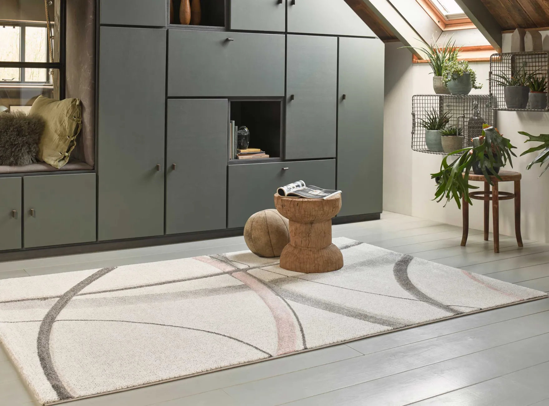 Teppich Kurzflor beige rosa "Cloud7" WECONhome