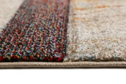 Teppich Kurzflor Beige Taupe Orange