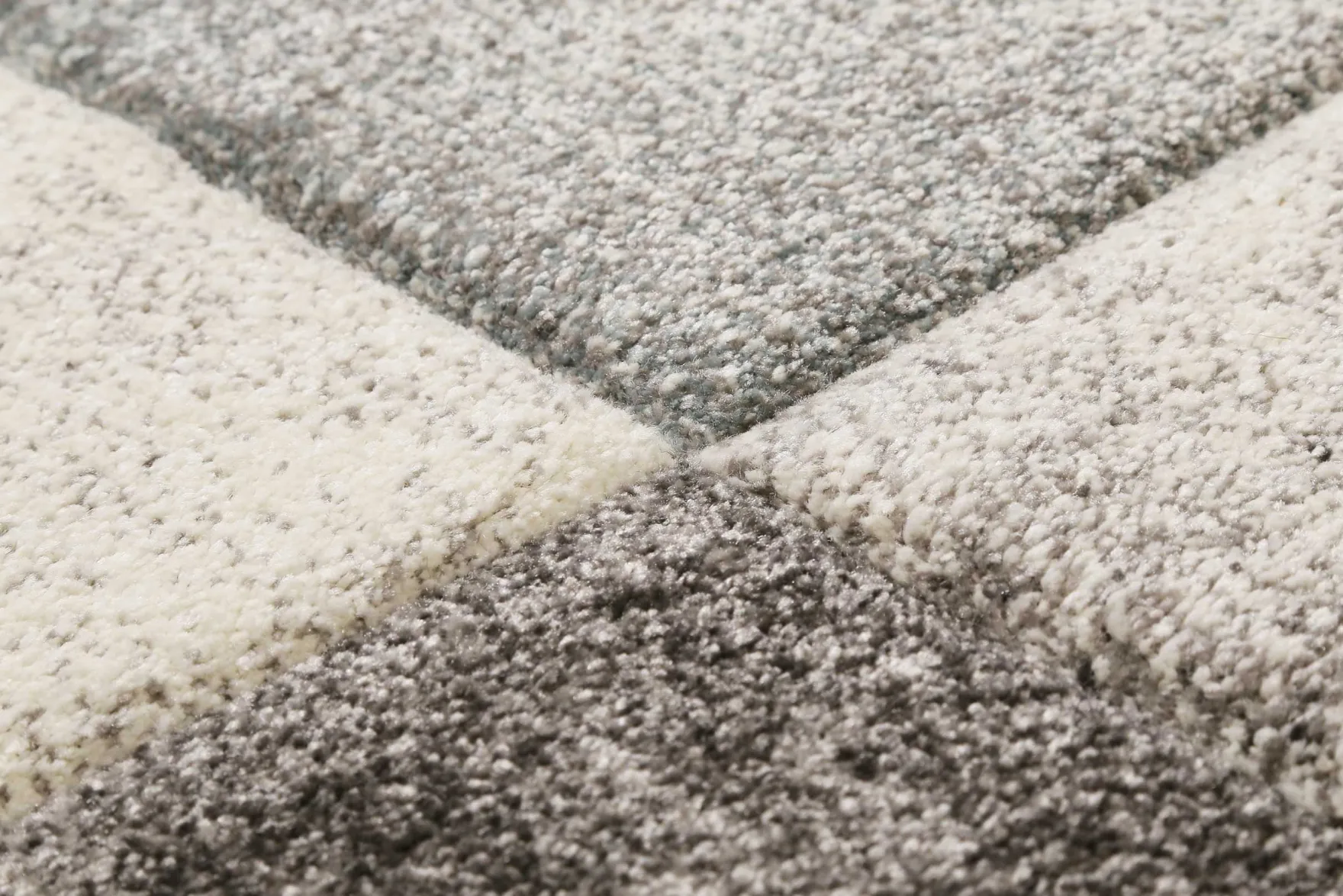 Teppich Kurzflor Grau Silber Blau "Mirage" WECONhome