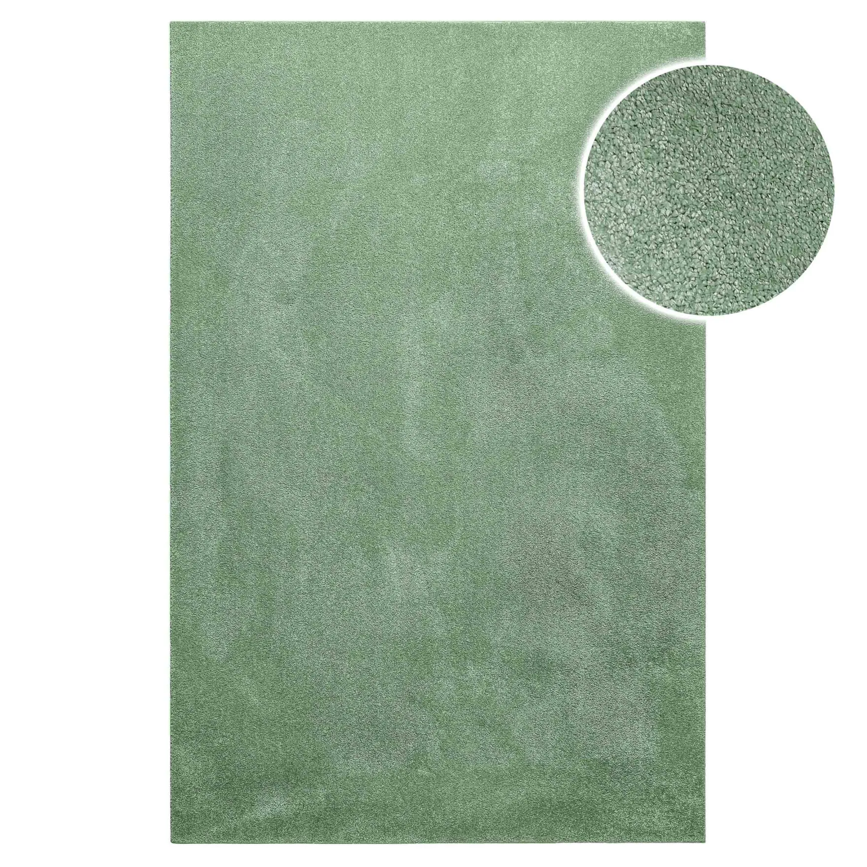 Teppich Mint Grün Kurzflor weich & soft "Venice" Homie Living