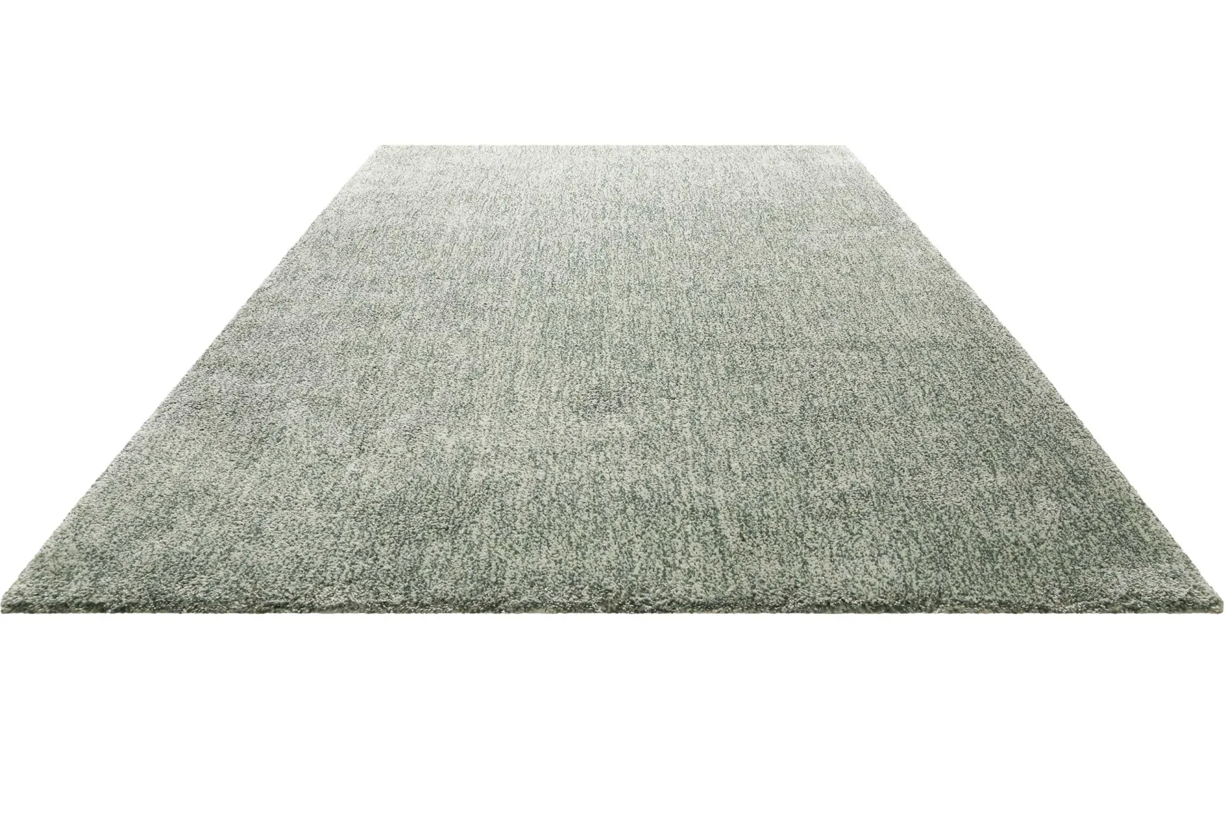 Teppich Mintgrün meliert Hochflor "Pisa" Homie Living