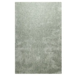Teppich Mintgrün meliert Hochflor