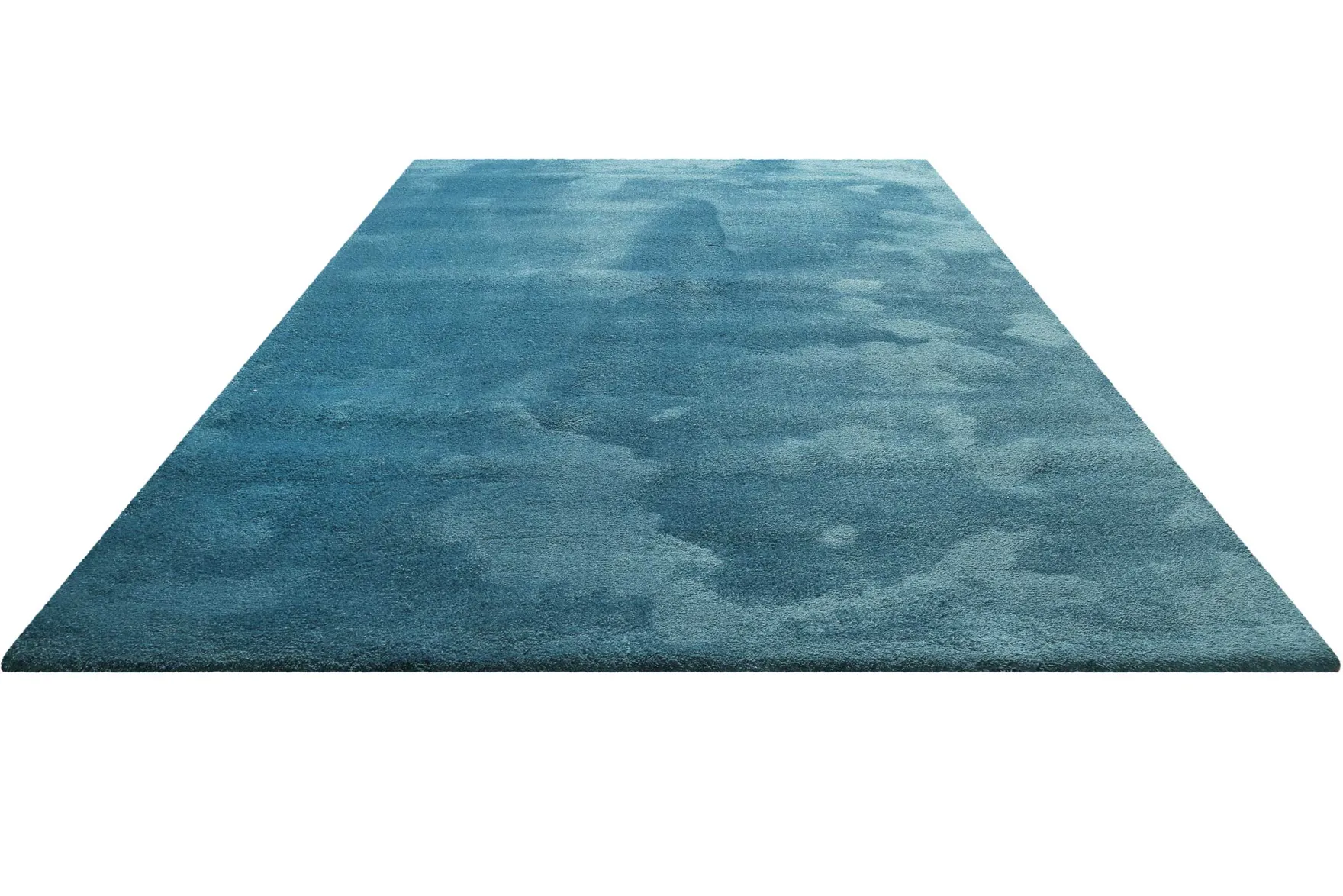 Teppich Petrol Türkis Hochflor "Sienna" Homie Living