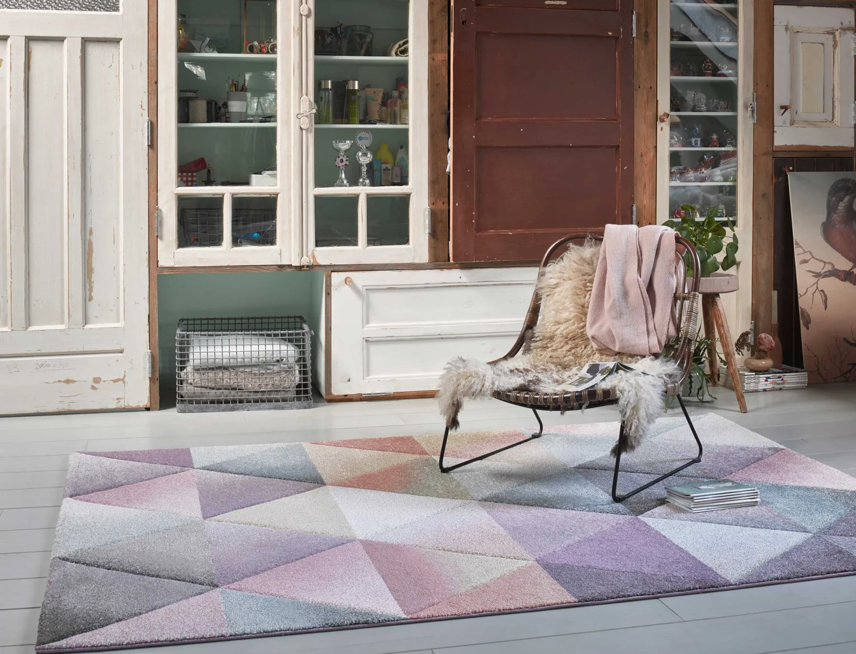 Teppich Rosa Flieder Türkis "Lighthouse" WECONhome