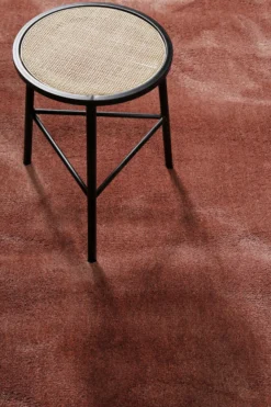 Teppich Rot Braun Hochflor "Sienna" Homie Living