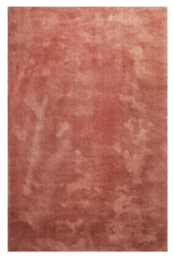 Teppich Rot Braun Hochflor 
