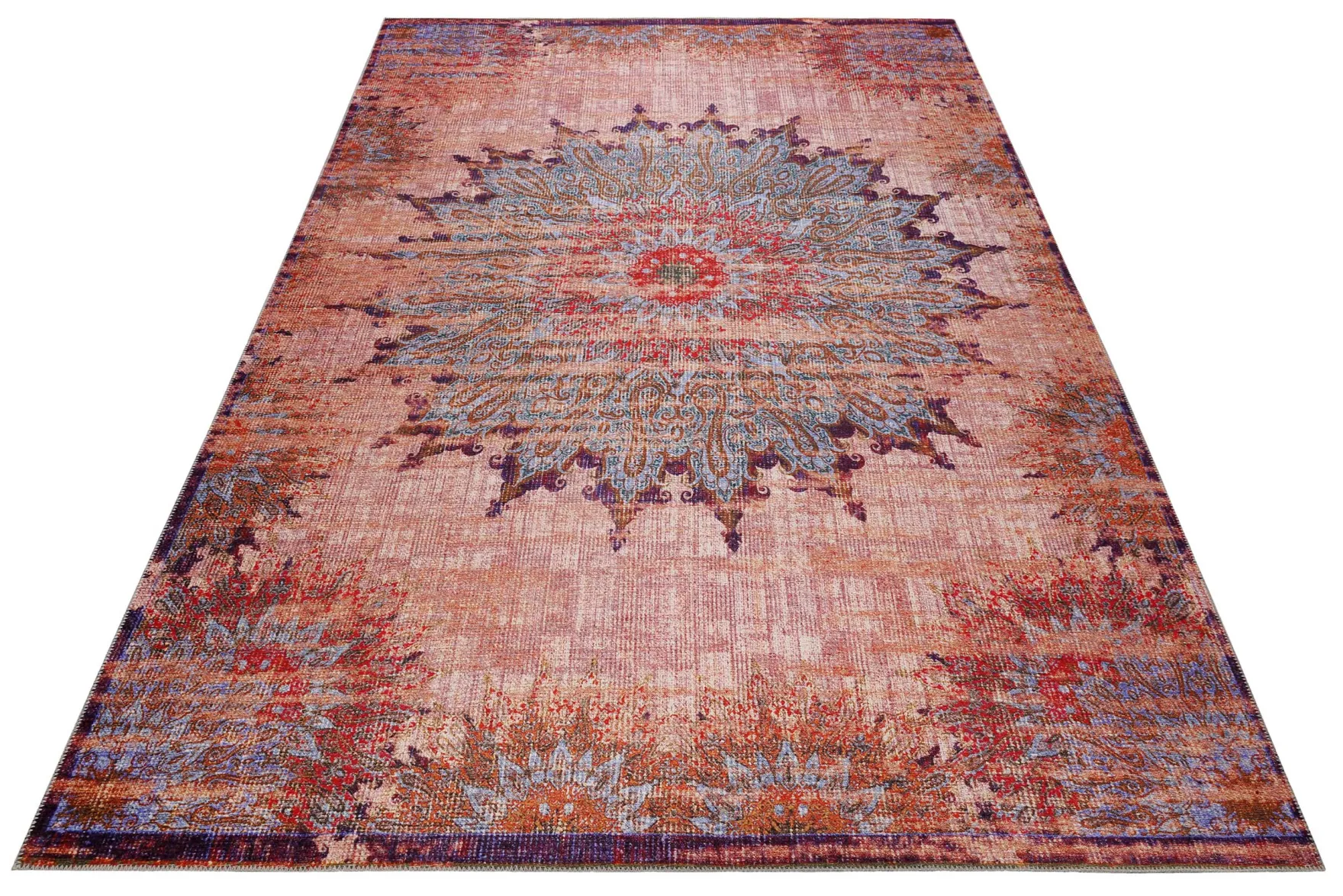 Teppich Rot Vintage "Rooftop" WECONhome