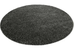 Teppich Rund Anthrazit Hochflor "Greta" WECONhome Basics
