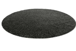 Teppich Rund Anthrazit Hochflor