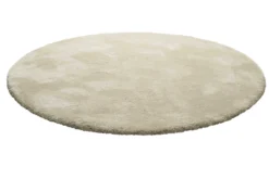Teppich Rund Beige Hochflor "Pisa" Homie Living