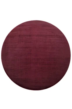 Teppich Rund Bordeaux Rot Kurzflor "Miramonti" Homie Living