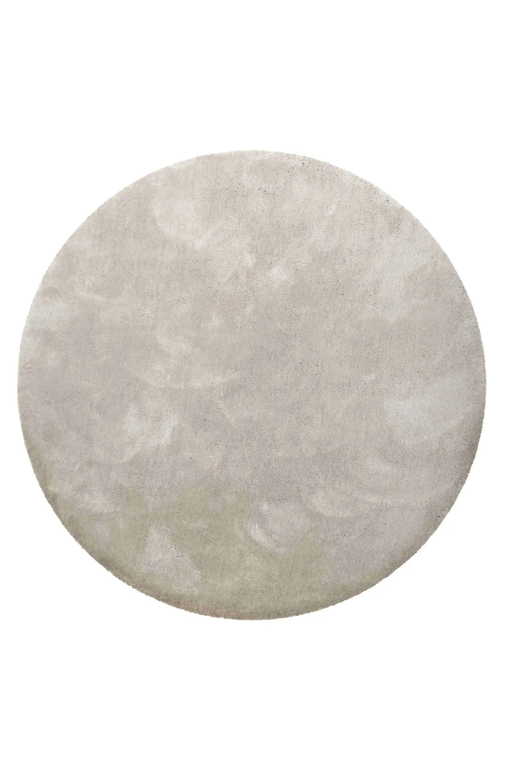 Teppich Rund Creme Beige Hochflor "Pisa" Homie Living