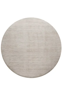 Teppich Rund Creme Beige Kurzflor "Miramonti" Homie Living