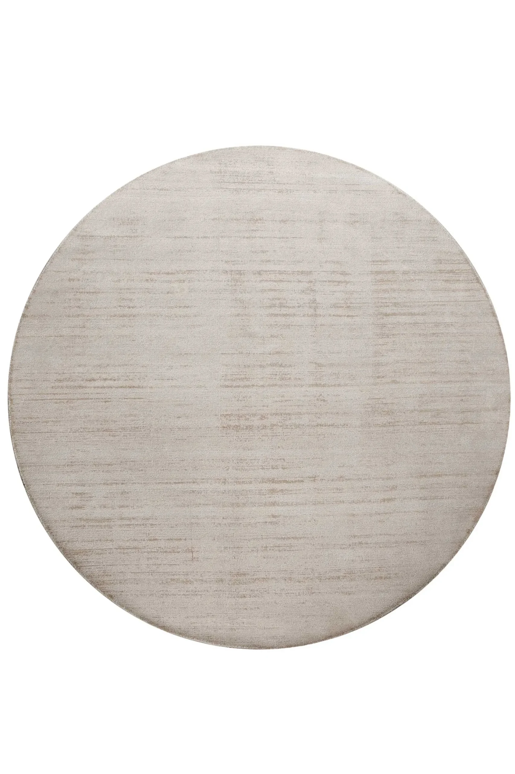 Teppich Rund Creme Beige Kurzflor "Miramonti" Homie Living