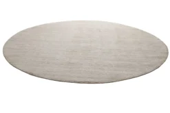 Teppich Rund Creme Beige Kurzflor "Miramonti" Homie Living