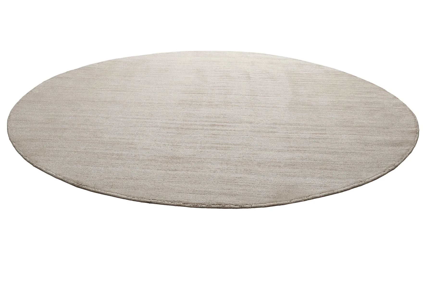 Teppich Rund Creme Beige Kurzflor "Miramonti" Homie Living