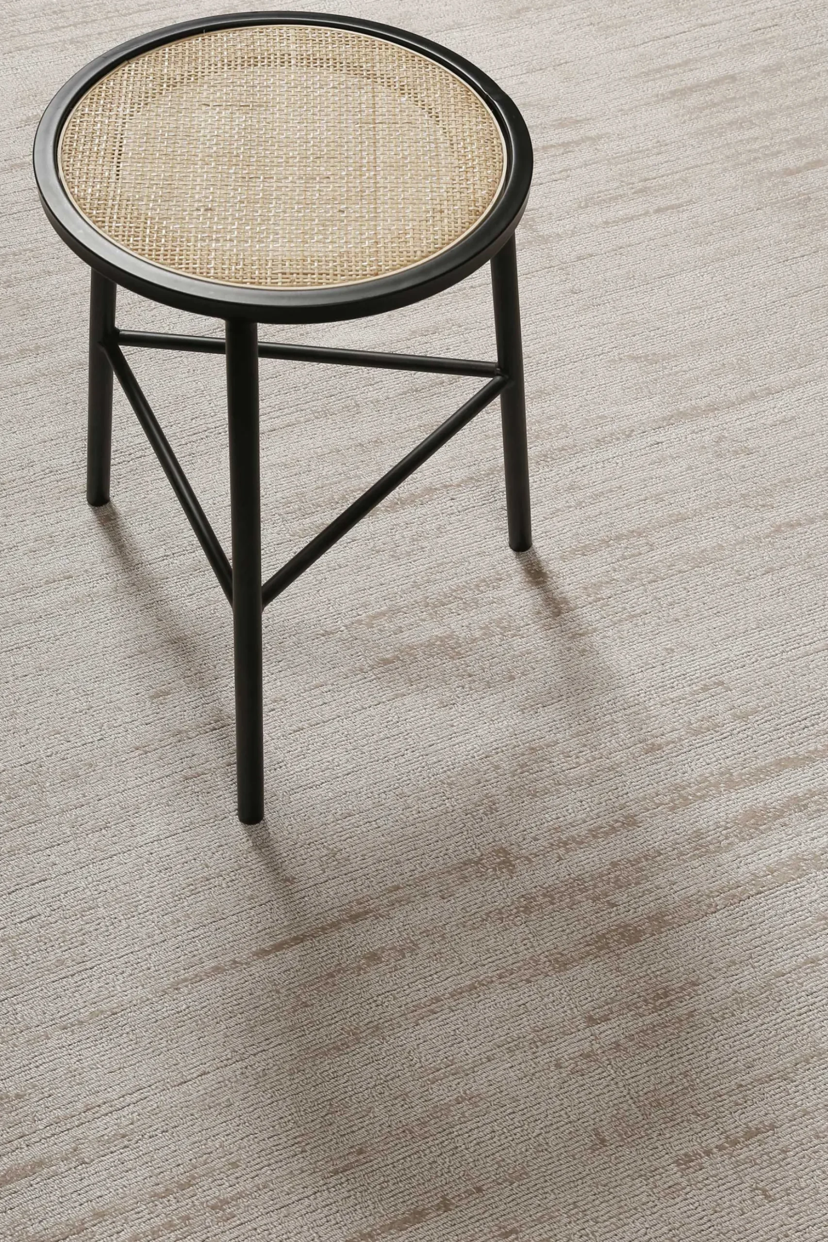 Teppich Rund Creme Beige Kurzflor "Miramonti" Homie Living