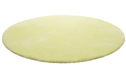 Teppich Rund Gelb Hochflor "Pisa" Homie Living