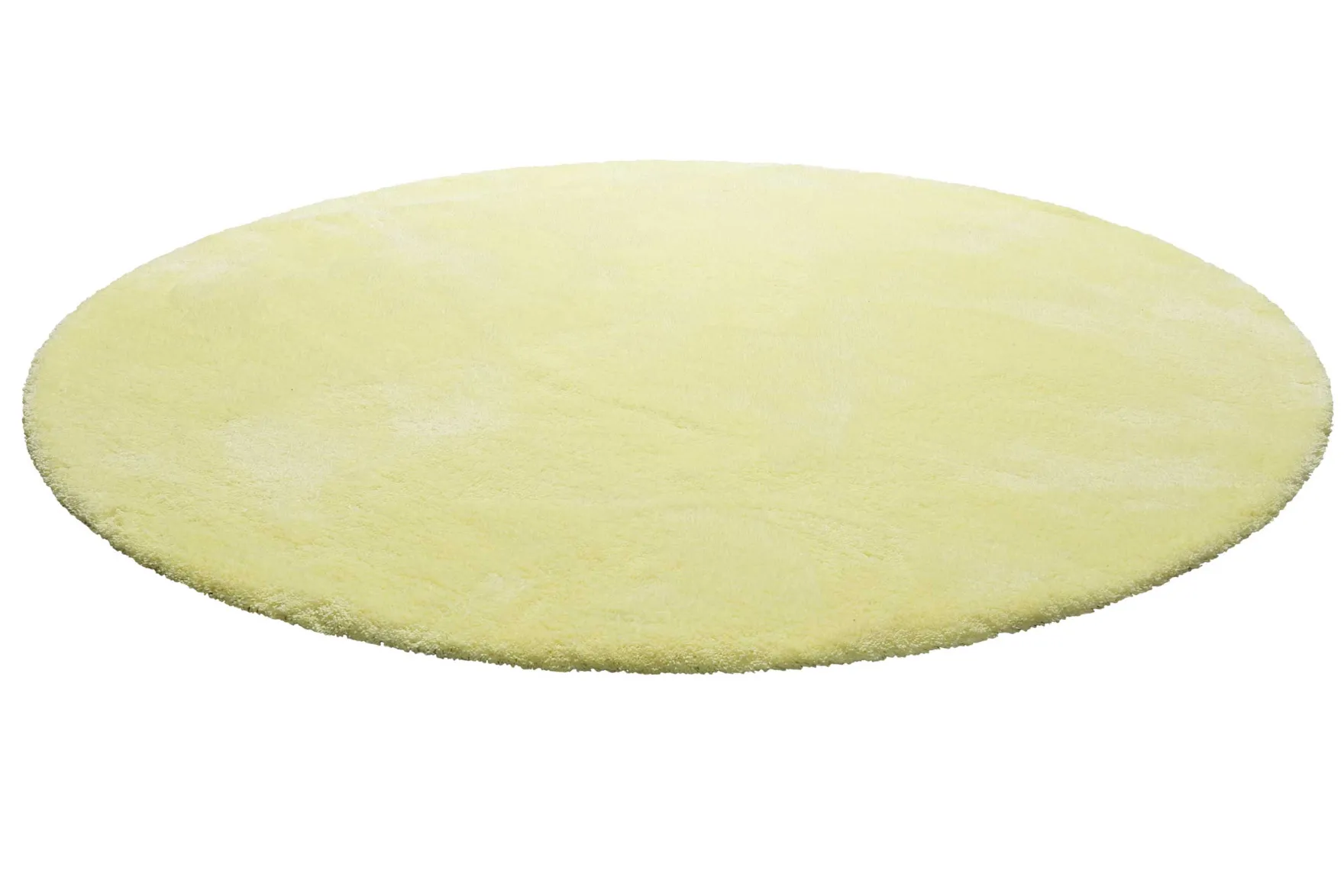 Teppich Rund Gelb Hochflor "Pisa" Homie Living