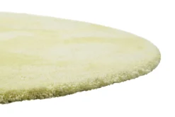 Teppich Rund Gelb Hochflor
