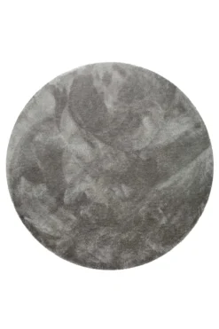 Teppich Rund Grau Taupe "Pisa" Homie Living