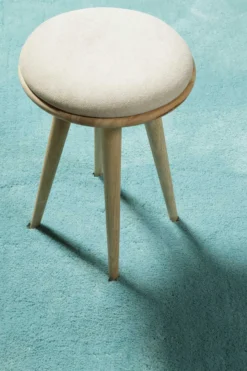 Teppich Rund Türkis Hochflor "Pisa" Homie Living
