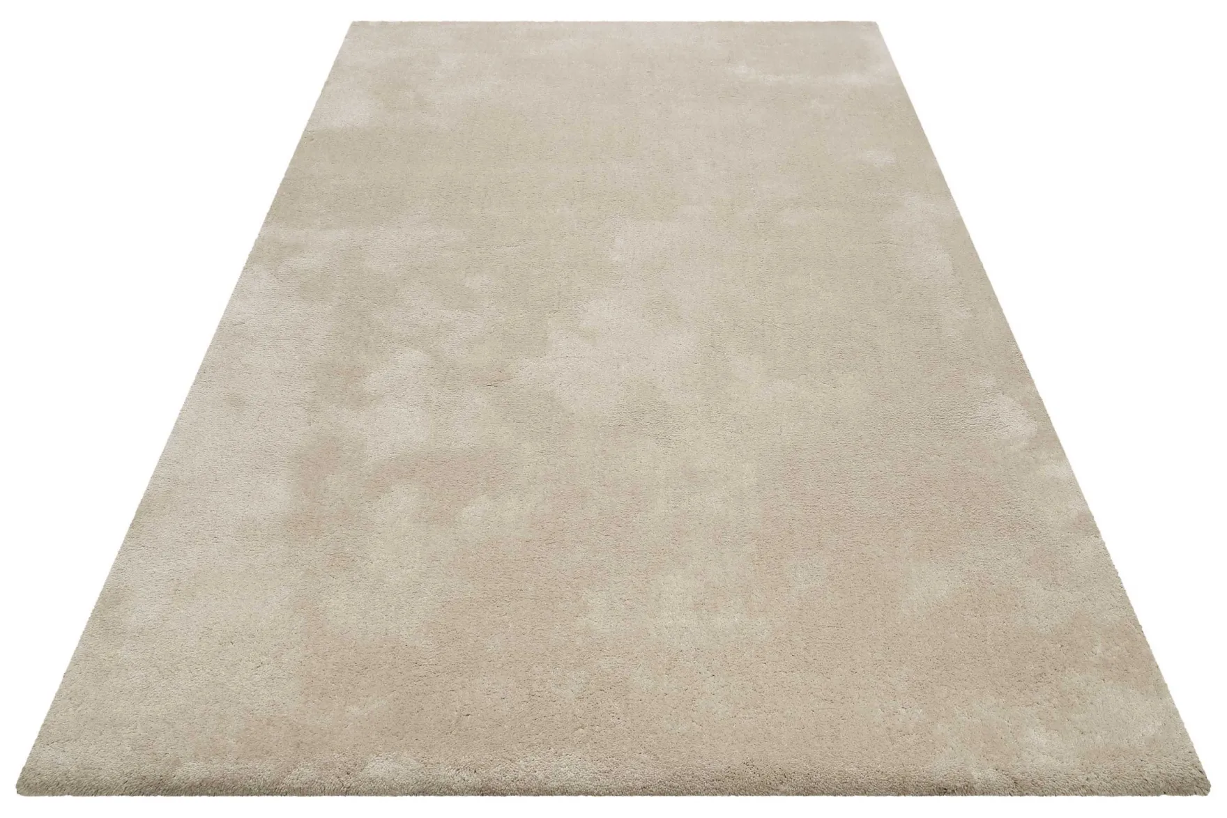 Teppich Sand Beige Hochflor "Emilia" WECONhome Basics
