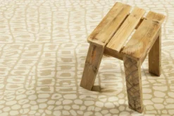Teppich Sand Beige Kurzflor 