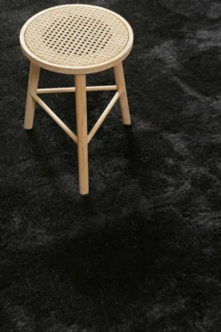 Teppich Schwarz Hochflor B-Ware "Lulu" Homie Living