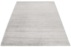 Teppich Silber Creme Kurzflor