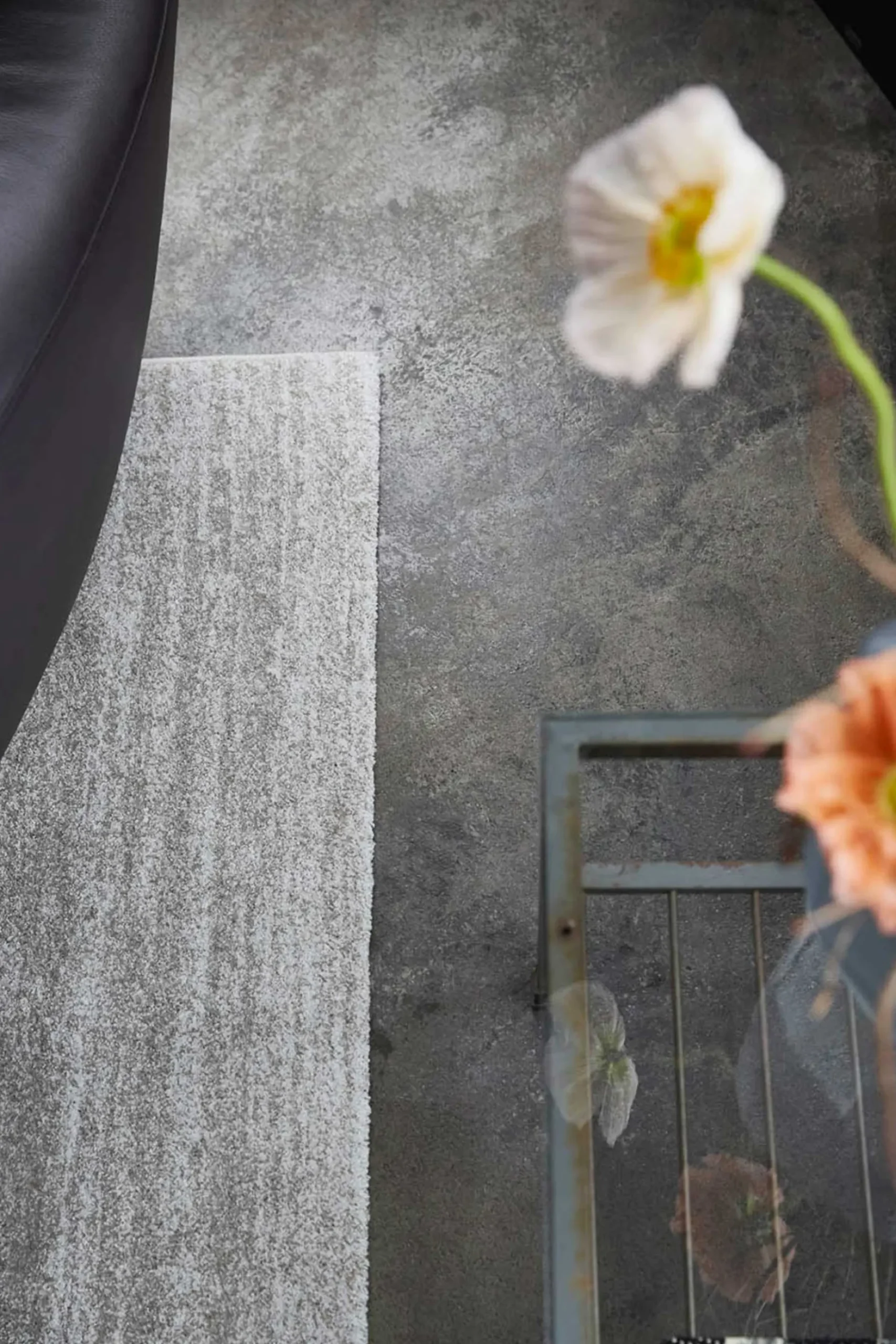 Teppich Silber Creme Kurzflor "Island Beach" WECONhome