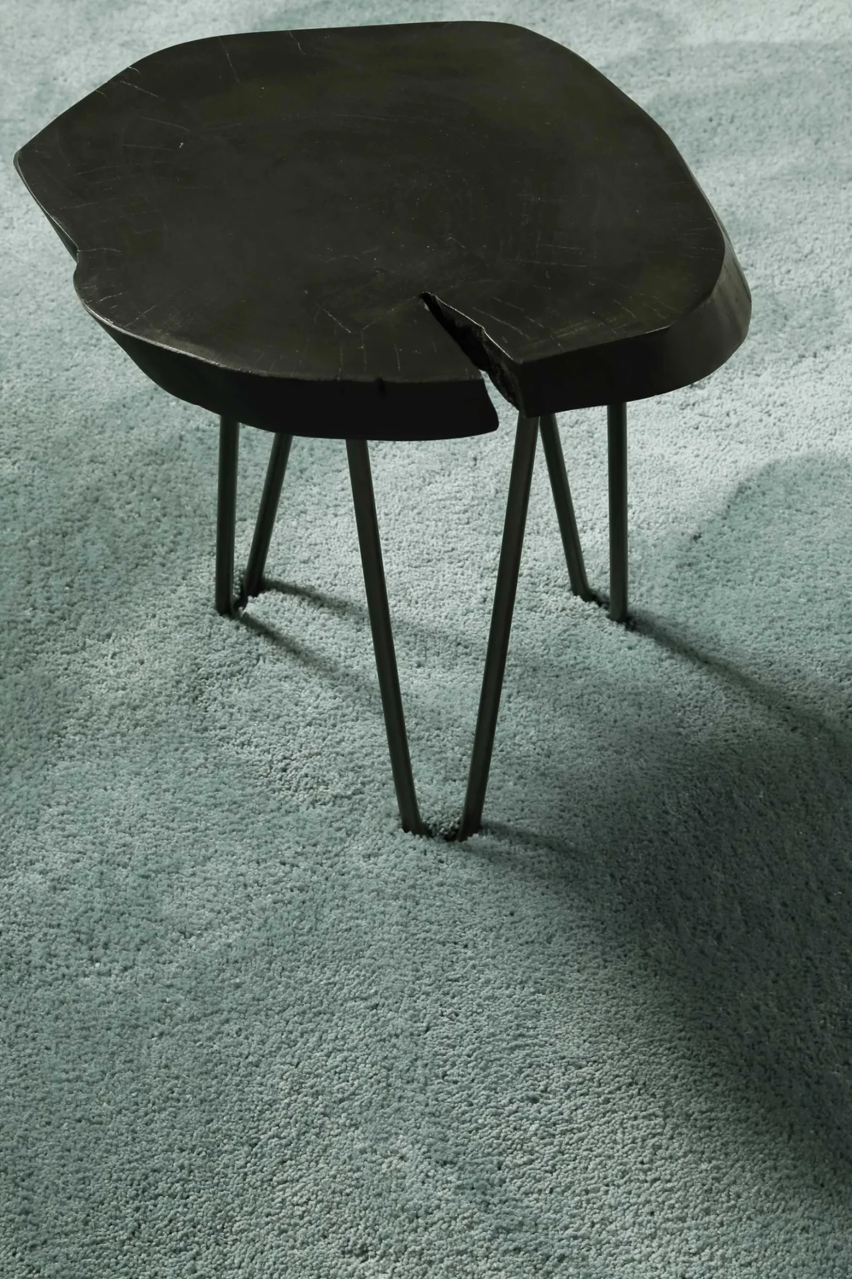 Teppich Türkis Grau Hochflor "Pisa" Homie Living