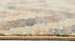 Teppich 160x230 Wohnzimmer Beige Rautenmuster