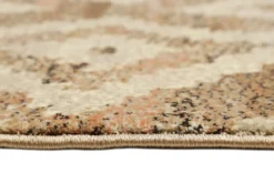 Teppich 160x230 Wohnzimmer Braun Rautenmuster