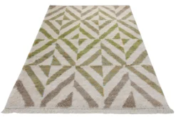 Teppich 160x230 Wohnzimmer Creme Beige Muster