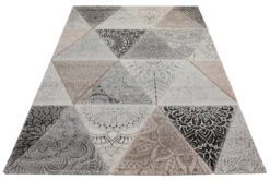 Teppich 160x230 Wohnzimmer Dreiecke Muster