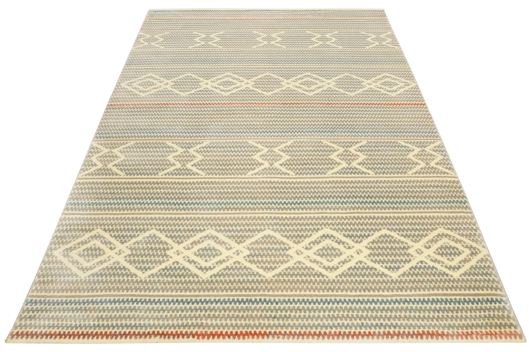 Teppich 160x230 Wohnzimmer Muster Creme