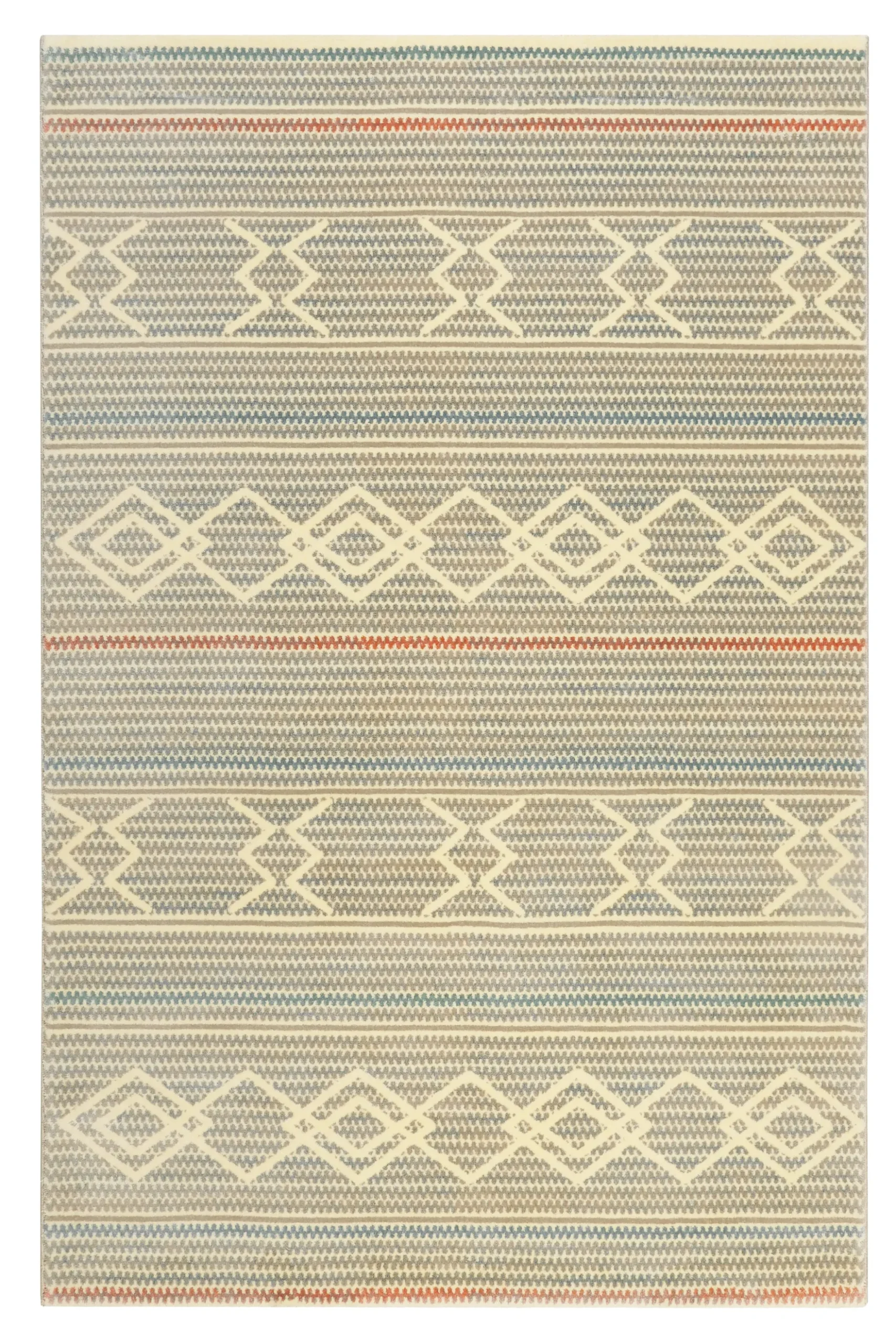 Teppich 160x230 Wohnzimmer Muster Creme