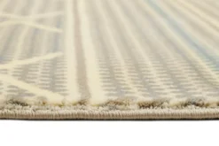 Teppich 160x230 Wohnzimmer Muster Creme