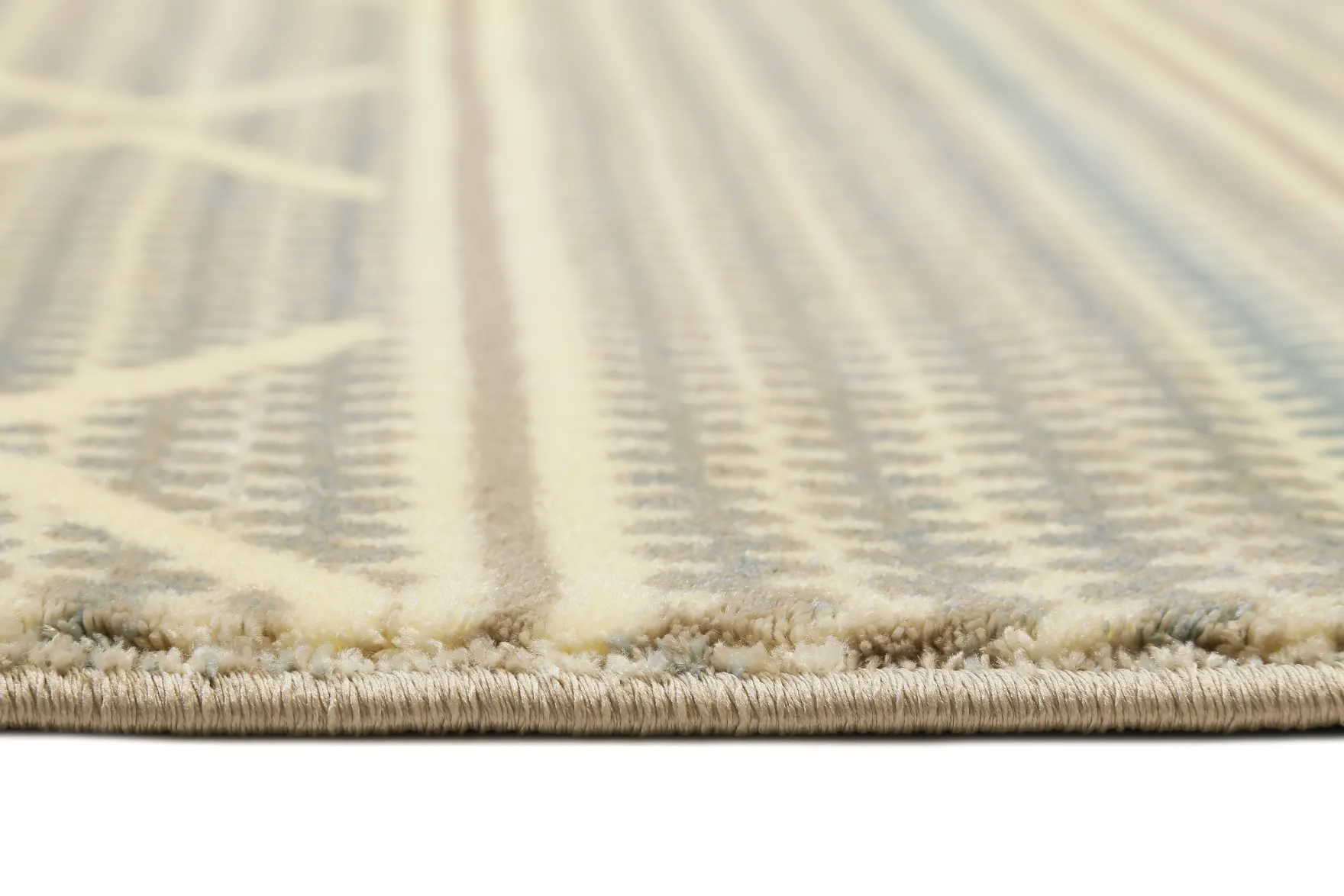 Teppich 160x230 Wohnzimmer Muster Creme