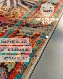 Vintage Badteppich Multi